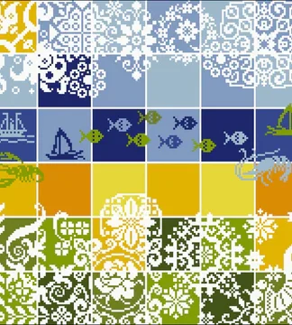 Die Farben des Sommers - Stickanleitung