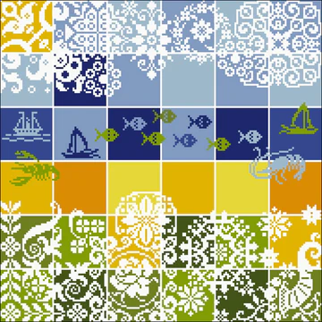 Die Farben des Sommers - Stickanleitung