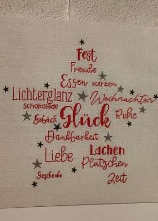 Fest, Freude, Glück - Stickanleitung
