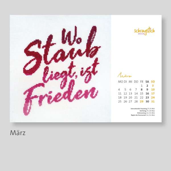 Kalender 2024 - Schrägstichdesign – Bild 5