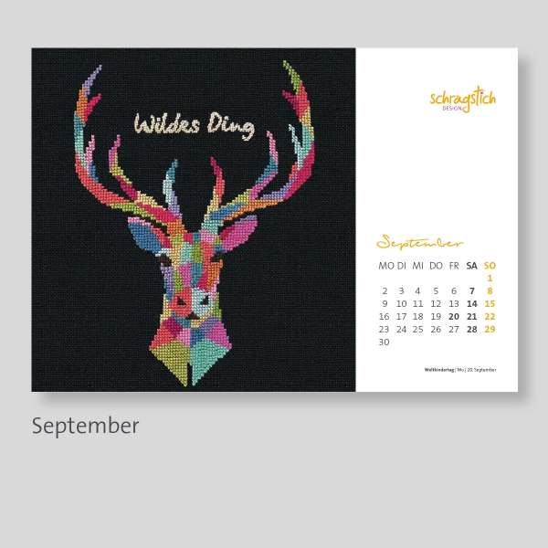 Kalender 2024 - Schrägstichdesign – Bild 12