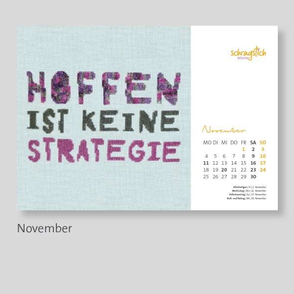 Kalender 2024 - Schrägstichdesign – Bild 13