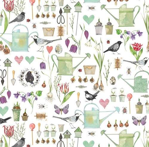 Gartenpoesie - Baumwollstoff