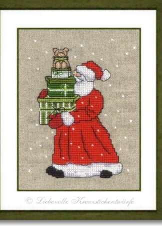 Weihnachtsmann mit Paketen