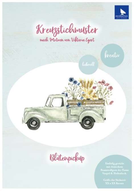 Blütenpickup - Stickanleitung