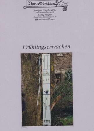Frühlingserwachen - Stickanleitung