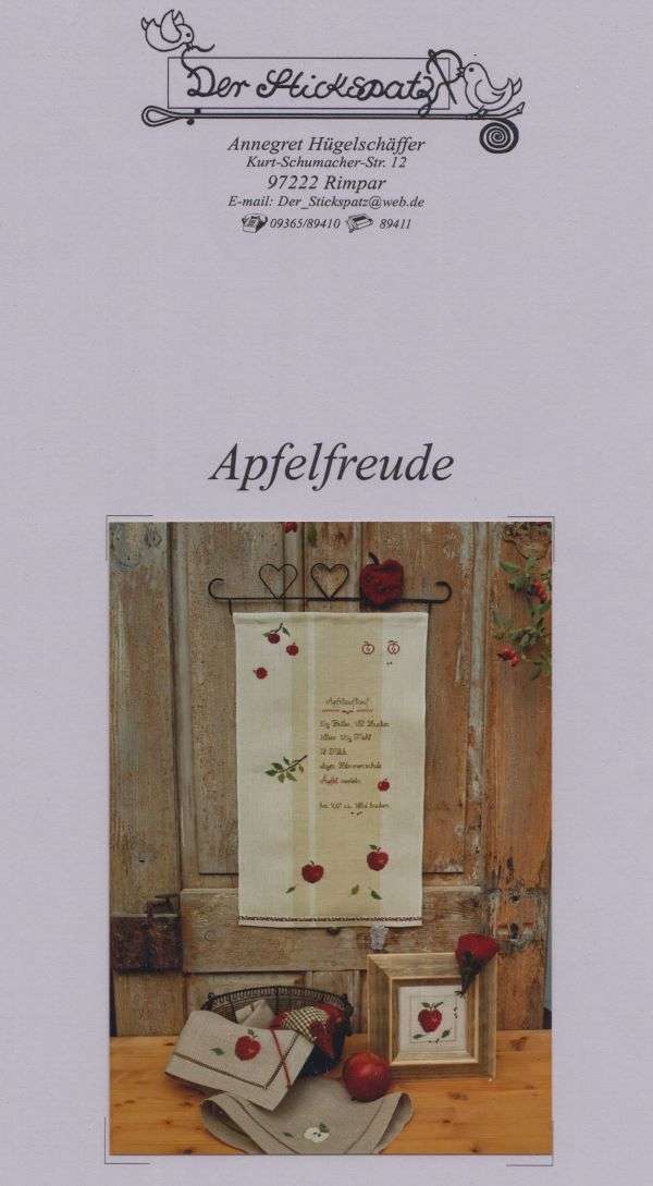 Apfelreude - Stickanleitung