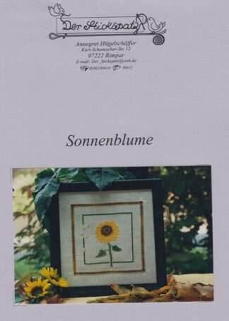 Sonnenblume - Stickanleitung