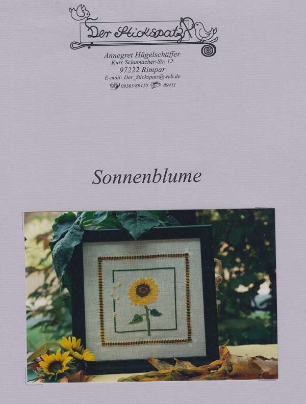 Sonnenblume - Stickanleitung