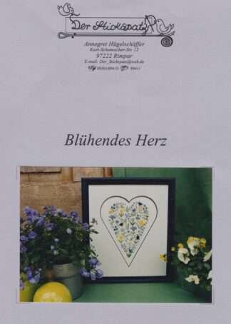 Blühendes Herz - Stickanleitung