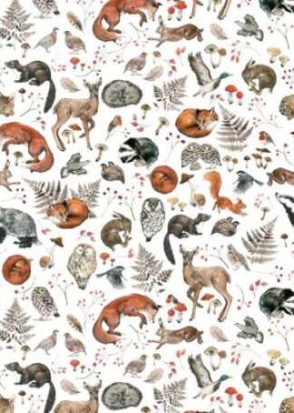 Wildtiere - Baumwollstoff