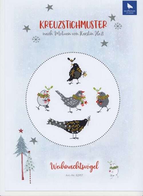 Weihnachtsvögel - Stickanleitung