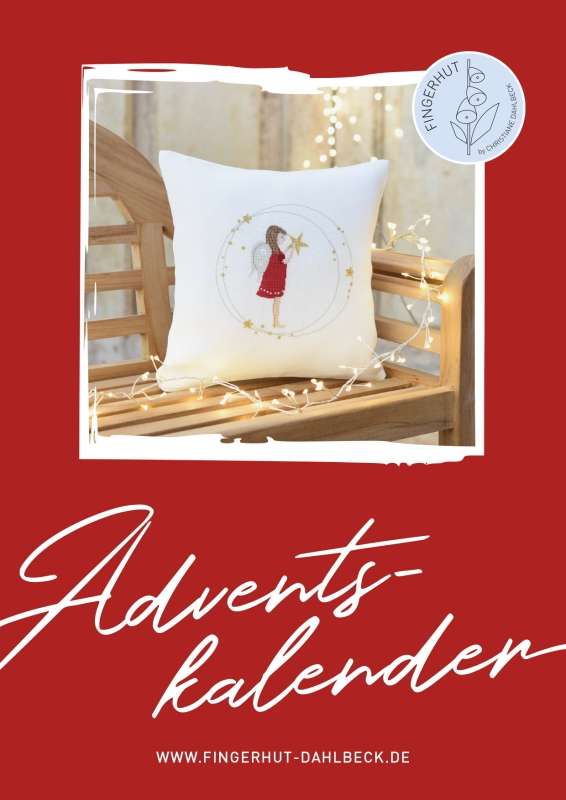 Adventskalender mit Kreuzstichmustern