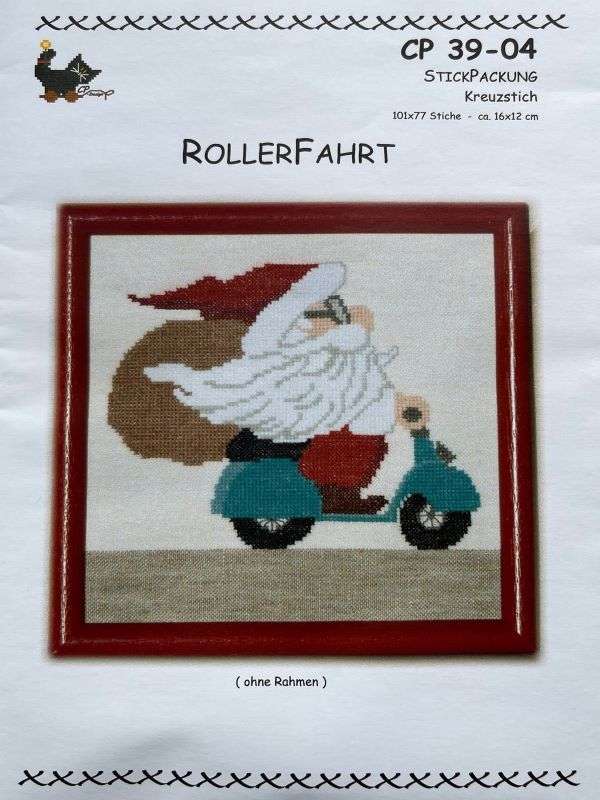Rollerfahrt - Stickanleitung