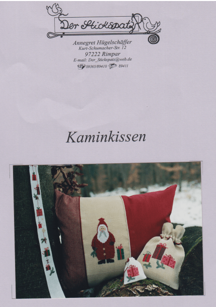 Kaminkissen - Stickanleitung
