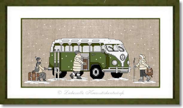 Bus im Winter