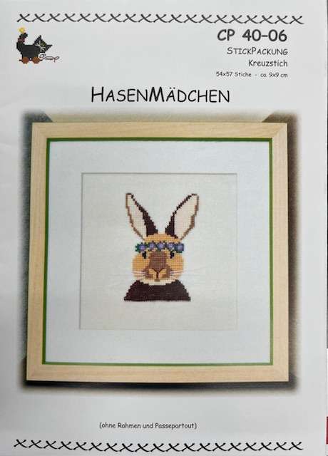 Hasenmädchen - Stickpackung