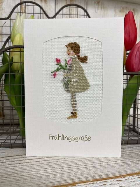 Tulpenmädchen - PP-Karte