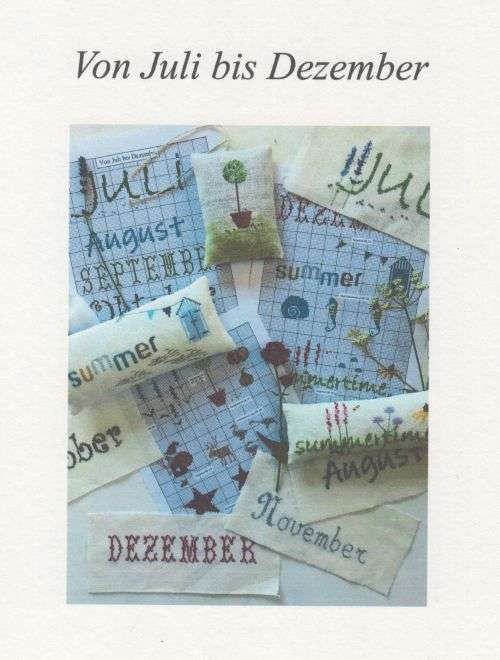 Von Juli bis Dezember - Stickanleitung